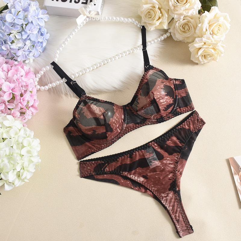 

Сексуальное нижнее белье комплект из трех предметов на косточках, леопардовый принт, сетка, сексуальный комплект с подвязками, женский XL цветной печати леопарда