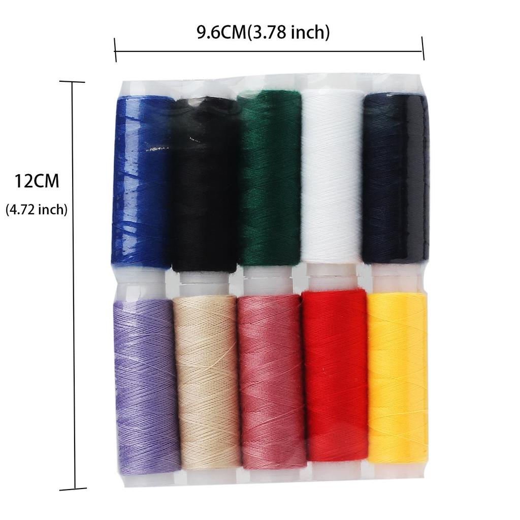 10 Colors Sewing Thread Set Home DIY Colorful Polyester Thread