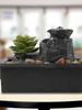 Feng Shui Fountain Ornament Succulent Waterfall Home Decor Mini Desktop Water Fountain for Home Office