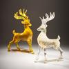 Modern Wealth Deer Figurines Resin Decoration Home Room Bookcase Statue Ornaments Study Office Desk Sculpture Accessories Crafts