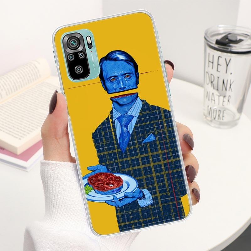 

Чехол для телефонаHannibal Movie Coque для Xiaomi Redmi Note 13 14 12S 12 11S 11T 11E Pro Plus 11 10 10S 4G 5G 14Pro Мягкий силиконовый чехол Redmi Note 11E Pro