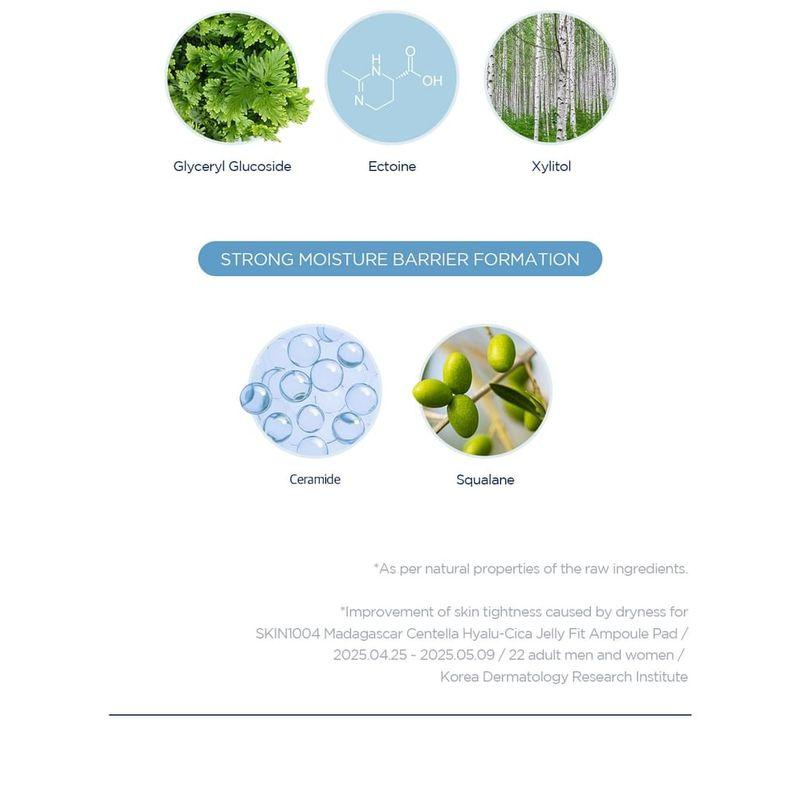 SKIN 1004 - Madagascar Centella Hyalu-Cica Jelly-Fit Ampoule Pad