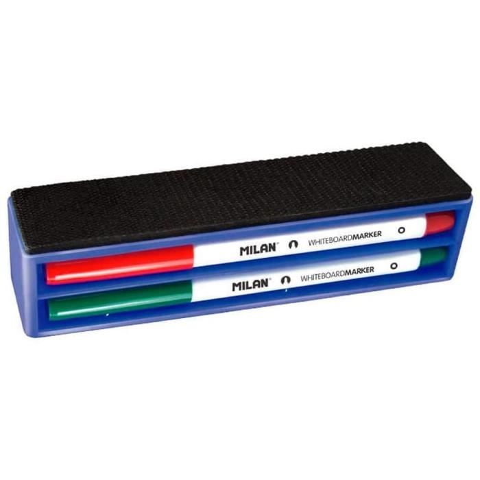 Milan effaceur magnétique pour tableau 4 feutres - BWM10402