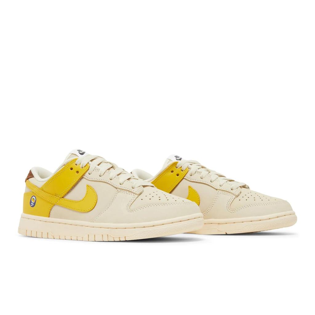 Nike Womens Dunk Low LX 'Banana' (women's sizes) Coconut Milk / Vivid Sulfur / Cacao Wow Skate Shoes DR5487 100