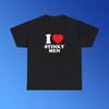 I Love Stinky Men Unisex Heavy Cotton Tee Heart Y2K Funny Cute Romantic Meme Phrase Shirt Graphic Humor Silly Gift Witty Weird Viral Quote