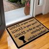 Monty Python Holy Grail Quote Welcome Doormat 2D Flat Print Non-Slip Floor Mat for Front Door Entryway Bedroom Bathroom Decor