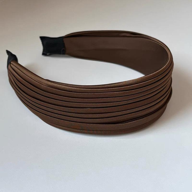 Red headband for women, wide-brimmed, hair-pressing, face-washing headband, high-end, stylish, fashionable headwear, hairpin headband