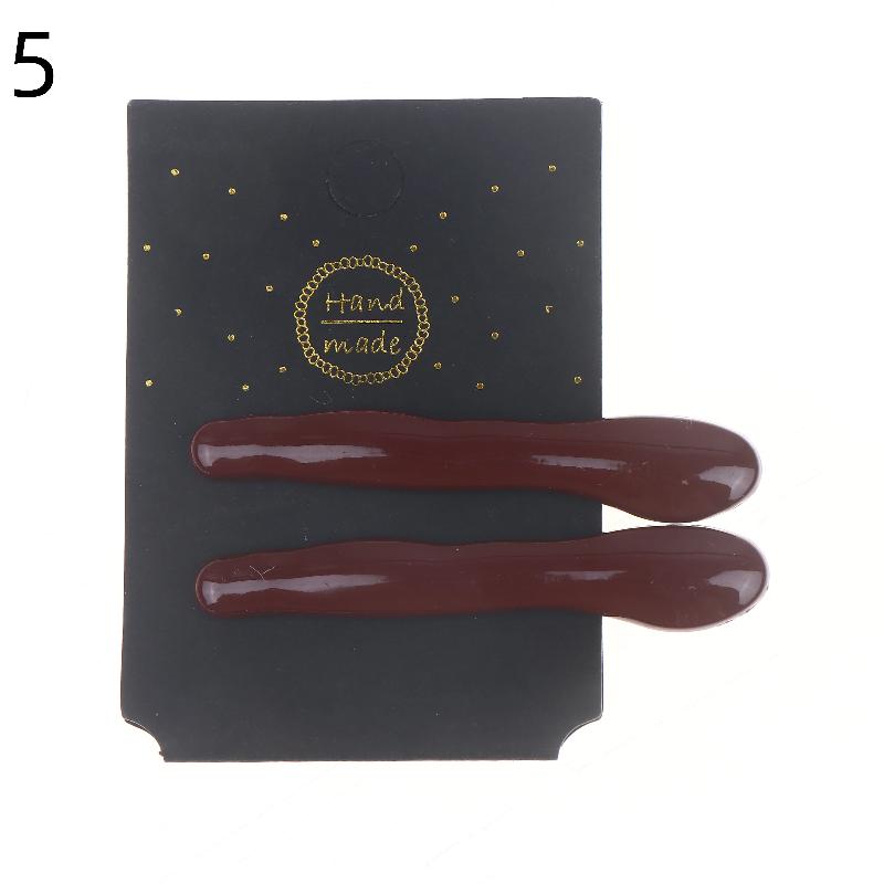 1Pairs New Year Festival Atmosphere Head Clip Wine Red Bow Bang Clip Duckbill Clip Sweet Retro High Quality Hair Accessories