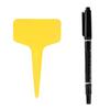100Pcs T-Type Plant Tags Garden Labels Plastic Plant Marker Tags Waterproof Reusable Plant Labels with Marking
