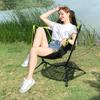 Outdoor Rocking Chair Camping Folding Adjustable Balancin Chair Garden Leisure Swing Beach Chair BBQ Portable Picnic Footstool