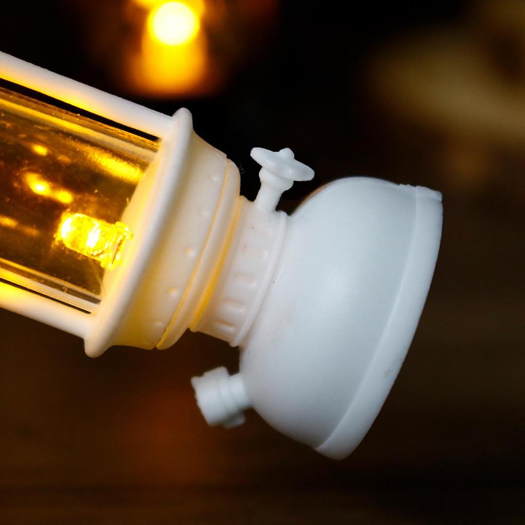 Vintage LED Mini Oil Lamp Lantern - Home Decor & Photo Prop Gift.