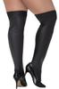 Bas En Vinyl Noir Metallisé Grande Taille Mal1017 Xblk