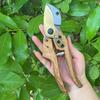 SK5 Steel Twocolor Blade Gardening Shears Bypass Pruning Scissors Heavy Duty Pruning Manual Pruning GardenTool Wood Pattern