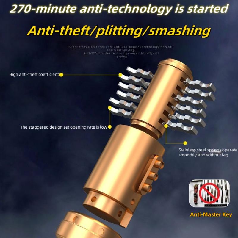 60cm Heavy Duty Anti-theft Bike Lock Portable Motorcycle Chain Lock with Keys Perfect for Scooters Bicycles Safety Security