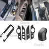 For Toyota CHR C-HR 2024 2025 ABS Carbon Fiber Gear Shift Konb Panel Cover Trim Window Lift Switch Control Button Accessories