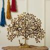 Reines Messing Kalpavriksha Baum Schauobjekt Vogel Lebensbäume Heimdeko Geschenk für Glück Vastu und Fengshui Beste Wohnzimmer Tischdekoration