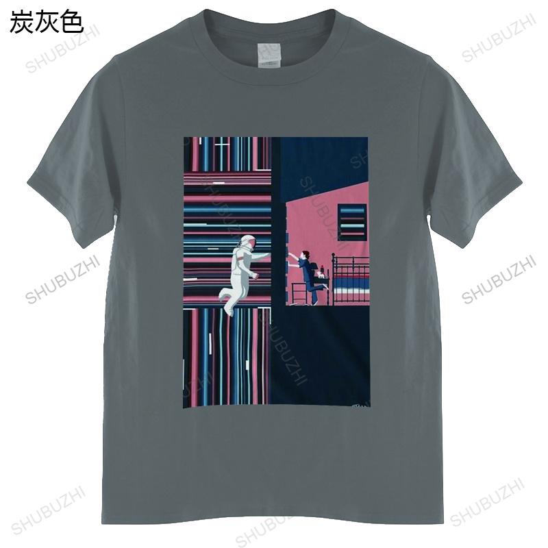 cotton tshirt Unisex summer tees Interstellar Active tShirt for Unisex tShirt for Women DMN Black S