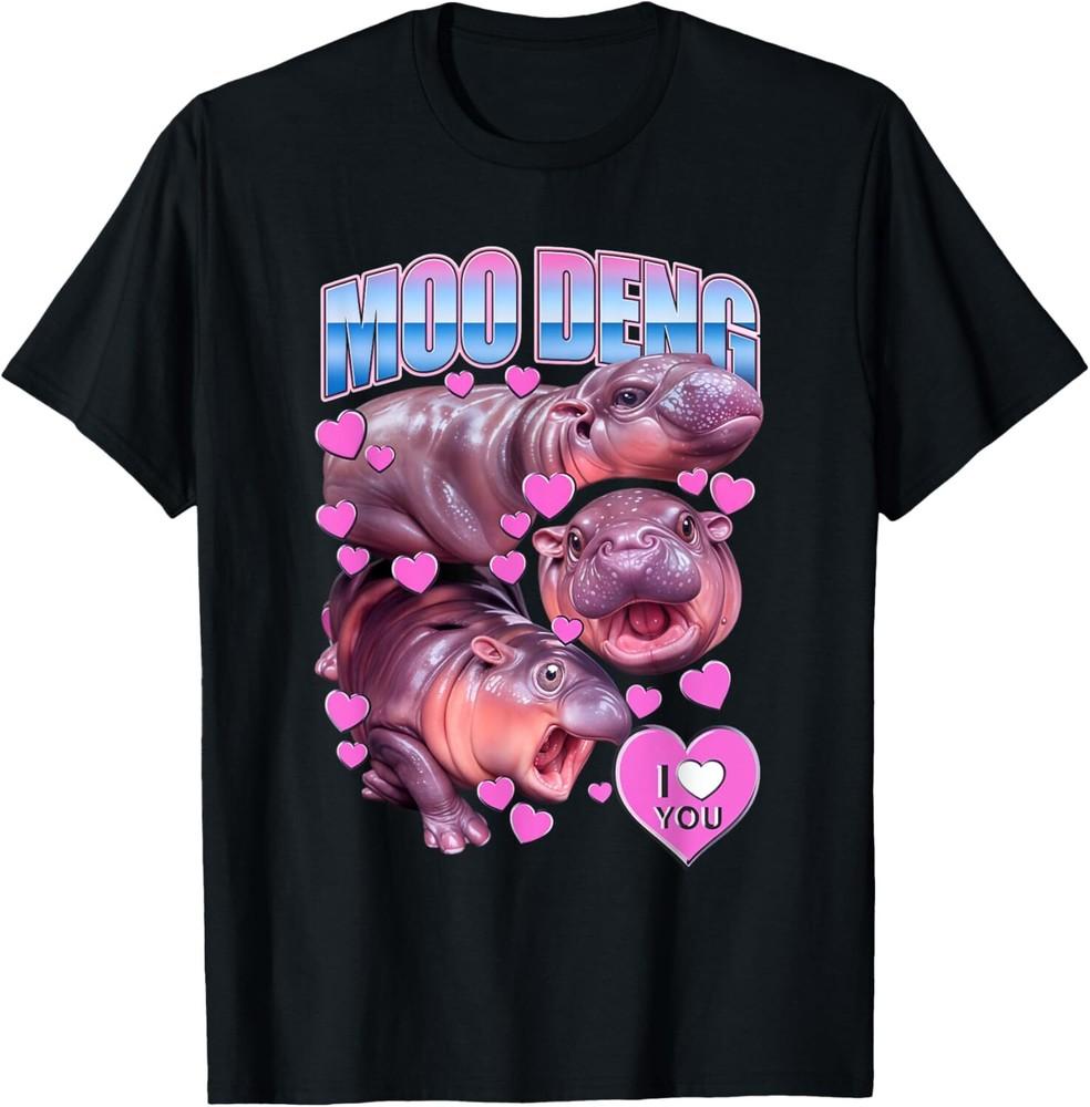 MOO-DENG THE FAMOUS BABY PIGMY HIPPO MOODENGOFFICIAL T-Shirt Unisex T-Shirt XXL