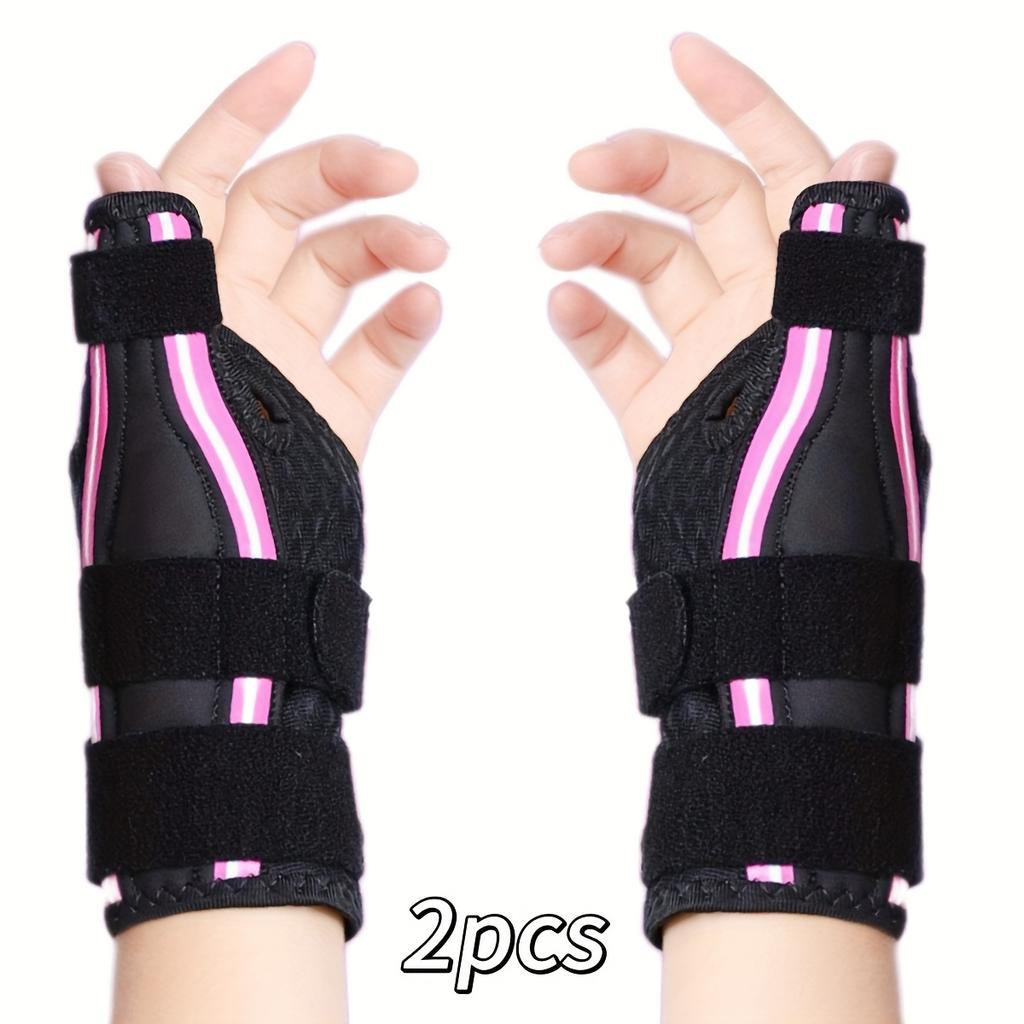 2 Stück Verstellbare Handgelenk- und Daumenstützbandagen - Ergonomische Handgelenkbandage mit Klettverschluss, Rechts-/Linkshänder-Anwendung, für Hand-/Handgelenkstabilität