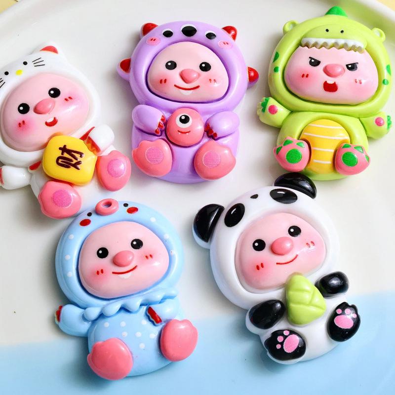 Cartoon Resin Hair Clip & DIY Decorative Charms