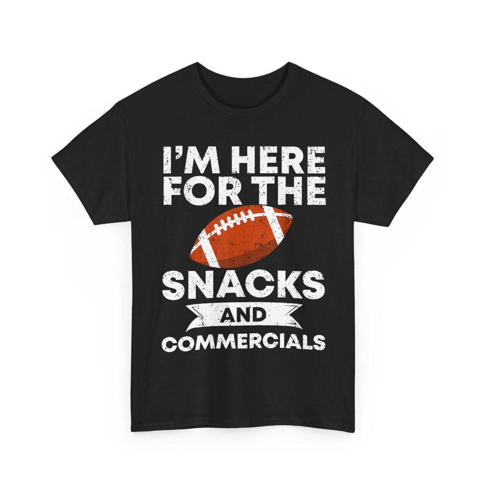 

Snacks and Commercials Shirt, Football Bowl Lovers Women Men Funny Shirt S разноцветный