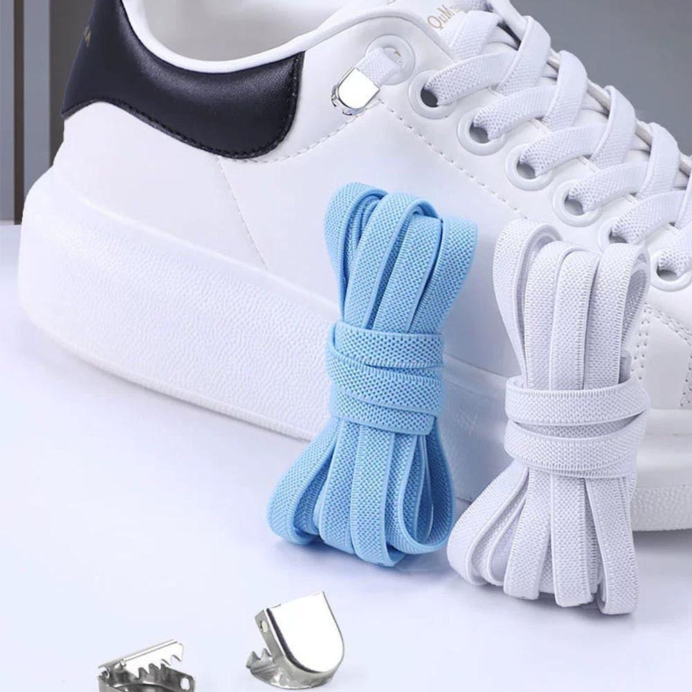 

No Need to Tie No Tie Shoelace Running Shoe Lace Quick Laces Convenient Shoe Ropes Shoe синій