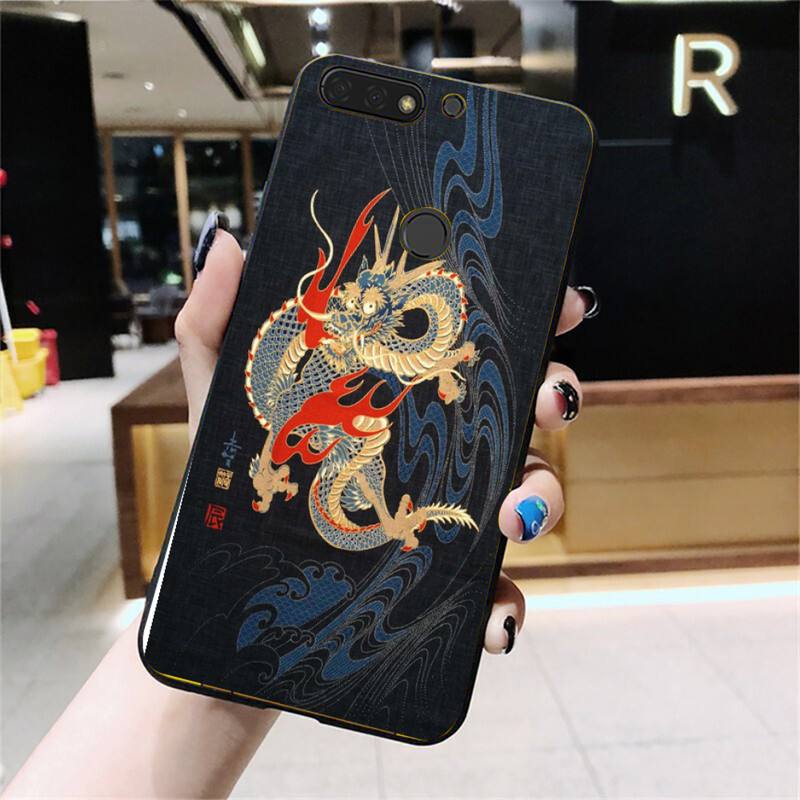 FHNBLJ Japanese DRAGON TATTOO Phone Case For Huawei Honor 7A 8X 9 10 20lite 10i 20i 7C 8C 5A 8A Honor Play 9X pro Mate 20 lite