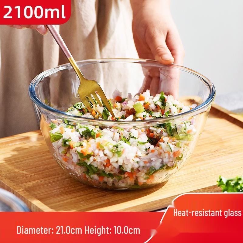 Qianxing Large Glass Mixing Bowl Set with Lids