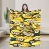 Kevin Dave  Blanket Cartoon Flannel Novelty Soft Throw Blankets for Home Restaurant Spring Autumn