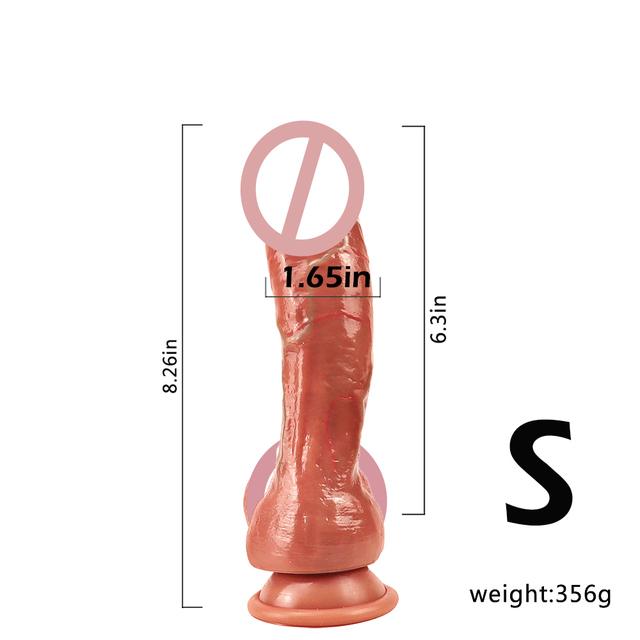 Big Realistic Silicone Dildo Lifelike Soft Manual Cock Penis Sex Toy for Women Gay Strong Suction Anal Vagina G Spot Stimulation