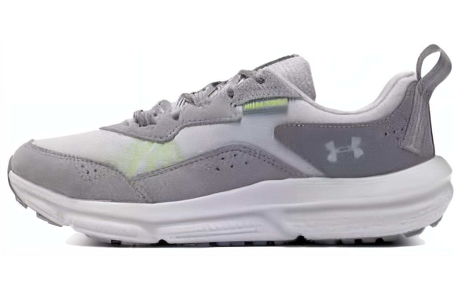 Under Armour Charged Verssert Износостойкие Дышащие Низкие Беговые Кроссовки Мужские Серые 3027178-101 44