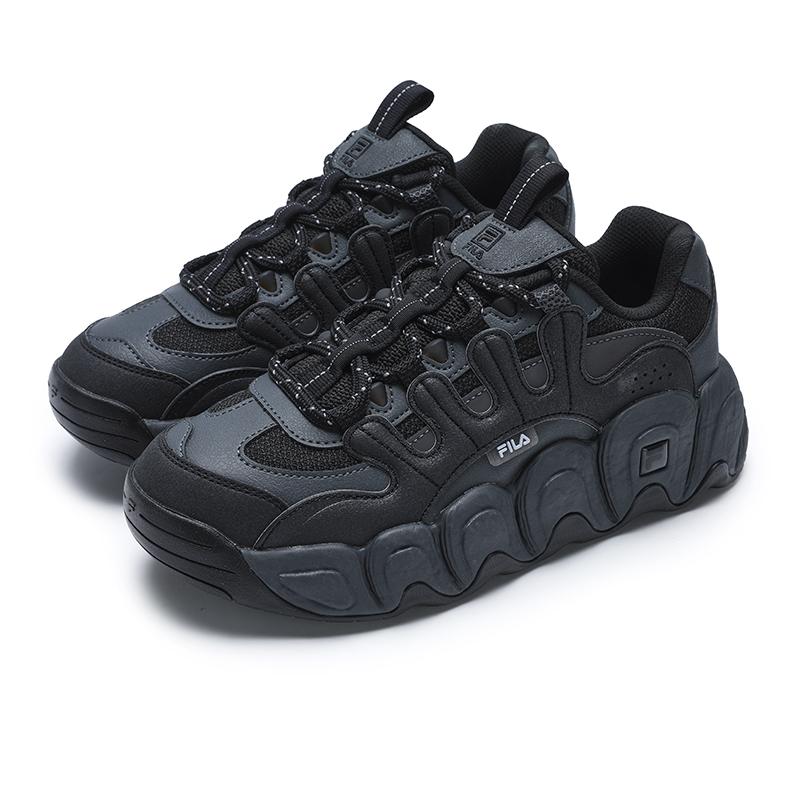 FILA Croissant Comfortable Versatile Shock Absorbing Non-Slip Warm Low-Top Running Shoes Women sneaker Black F12W441102FBD