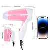 Hatteker Portable Hair Dryer Electric Home Use Hair Dryer Foldable Small Tube for Quick Drying