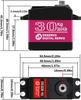 DS3230 PRO 30KG 6V Digital Servo Motor with 25T Horn | 180° Rotation | Aluminum Case | High-Torque for RC Cars, Trucks, Robotics, and DIY Projects