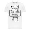 Stop Eating Animals Shirt Cute Vegetarian T-Shirt Vegan Size S-6XL
