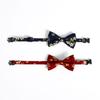 Fashionable Red Blue Bow Pet Collar Adjustable Cat Dog Christmas Birthday Accessory Gift