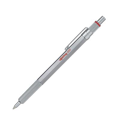 Rotring 600 Silber Kugelschreiber Knock Type 2032578 rOtring Druckbleistift Luxus Schreibgerät Schreibwaren Made in Germany Zeichenstift