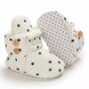 Cute Star Print Prewalkers Booties Winter Soft Anti-slip Warm Newborn Infant Crib Shoes Moccasins