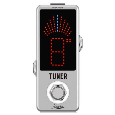Mini Chromatic Tuner Pedal ROWIN LCD Display Effect True Bypass for Guitar Bass