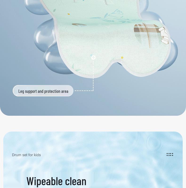 Runde Y T6 Universelle Eis-Seide Rattan Kinderwagen-Sitzauflage - Atmungsaktiv und Kühl für den Sommer