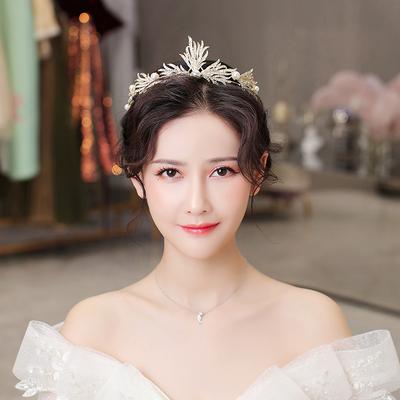 Nový styl nevěsta svatba elegantní koruna svatební šaty večeře foto studio styl pokrývka hlavy koruna pro ženy