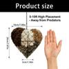 Iron Heart Shape Handmade Bird Nesting Heart Refillable Garden Yard Art Decoration Natural Nesting Fibers for Wild Birds