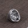 Adjustable Open Ring Men Women Plated Guan Yu Warrior Design Vintage Style Statement Jewelry Gift