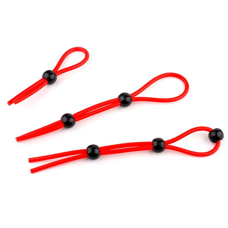 Adjustable Penis Ring Cock Rope Chastity Cage Ball Stretcher Cockring Sex Toys for Men Delay Ejaculation Adult Toy Mens Rings