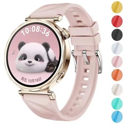 Silikonový řemínek pro Huawei Watch GT6/GT5 41MM Oficiální barva Ledový křišťál Vzorovaný náramek pro Huawei WatchGT4 41MM/GT5 Pro 42MM