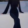 Hot Style Elegant Long Sleeve Sexy Backless Beach Sun Protection Long Dress for Women Summer Vacation Style High-end Feel