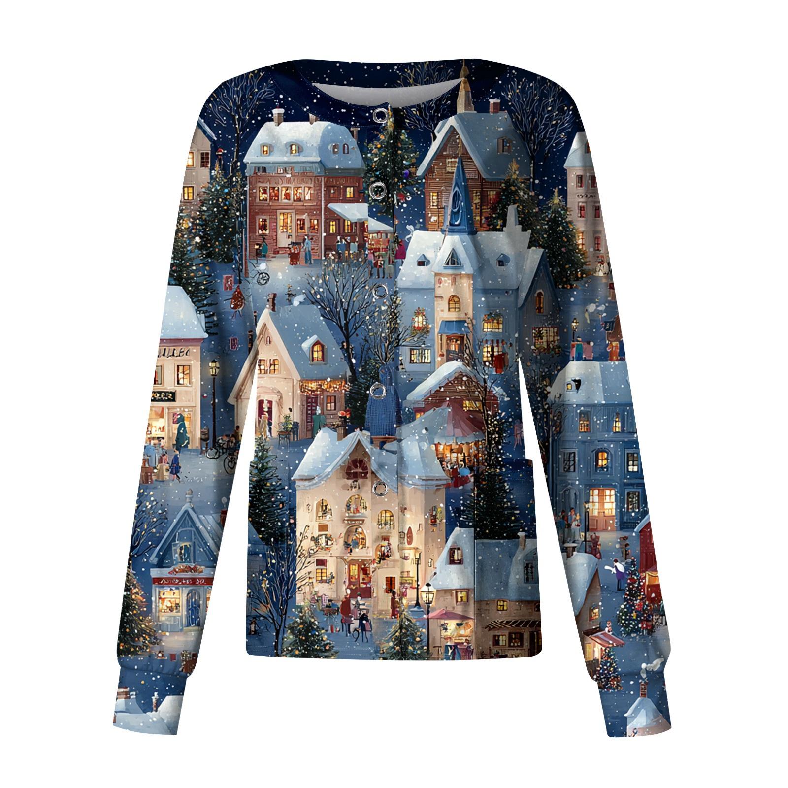 

Женский повседневный однобортный топ с длинным рукавом и принтом Dry-nurse L