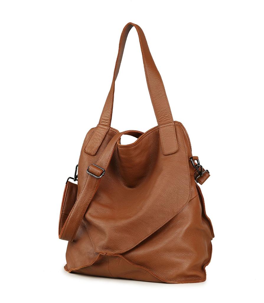 Women'S Oversized Shoulder Bag First Layer Cowhide Soft Leather Leather Women'S Bag Simple And Generous Travel Travel Bag