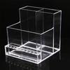 Plastic Nail Bits Grinder Storage Rack Transparent 3 Row 10 Holes Empty Machine Organizer Drill Machine Organizer Stand Display