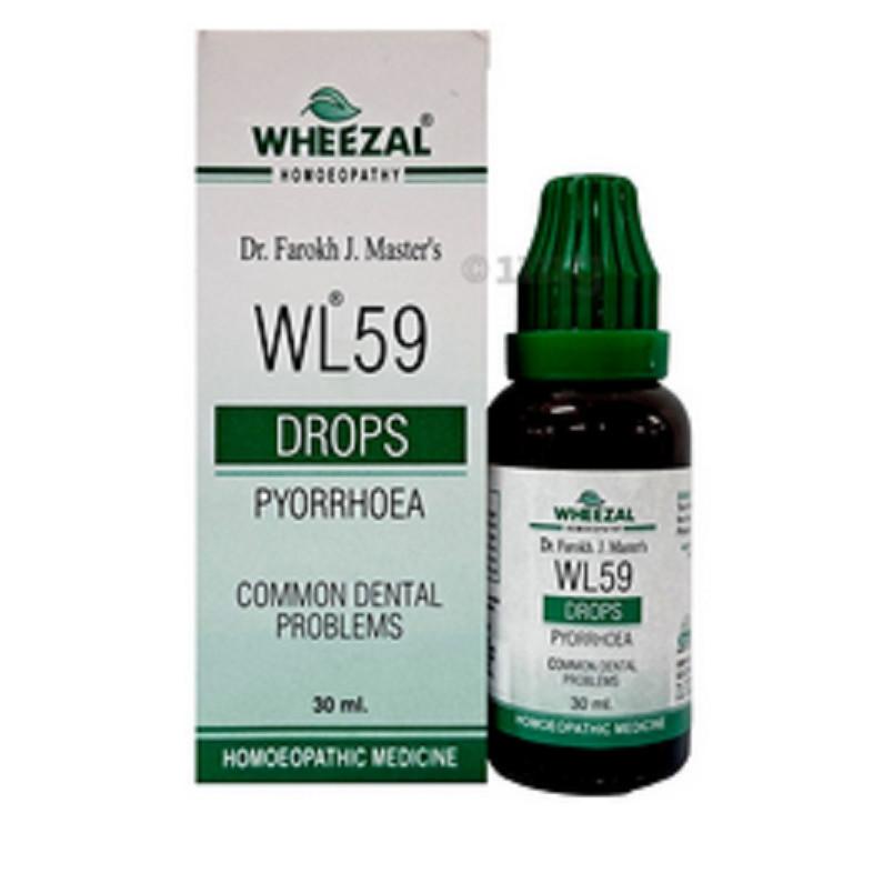 

@ Wheezal WL 59 Pyorrhoea Drops Homeopathic Medicine 30ML Zr-7046-60%Off